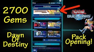 Yugioh Duel Links | 2700 Gems/Diamanten " Dawn of Destiny " Pack Opening/Analyse | w/Gimbplays [DEU]