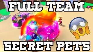 FULL TEAM OF SECRET PETS BUBBLE GUM SIMULATOR