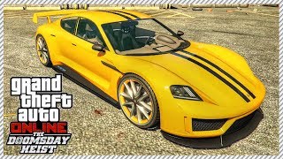 GTA 5 Doomsday Heist DLC - "PFISTER NEON" Secret Hidden Unreleased Car Customization