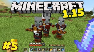 Майнкрафт 1.15 Выживание без модов! Первый рейд в minecraft! #5