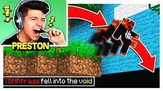PRESTONPLAYZ RAGES AT MINECRAFT PARKOUR!