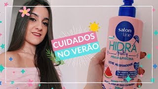 CABELOS PROTEGIDOS COM O HIDRA MULTY PRAIA & PISCINA