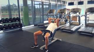 Incline Tricep Extension (Exercises.com.au)