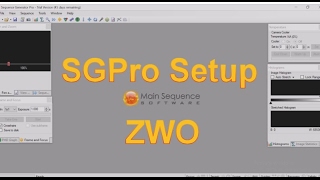 Sequence Generator Pro Setup:  ZWO Camera
