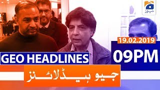 Geo Headlines 09 PM | 19th February 2020
