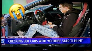 REVVING MY CAR ON THE NEWS(it was stock)