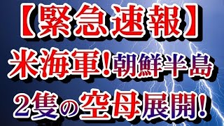 2020/01/22 【緊急速報】【米海軍が朝鮮半島に２隻の空母打撃群展開！】
