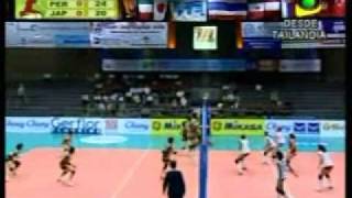 TAILANDIA 2009 voley Perú vs Japón 1er set
