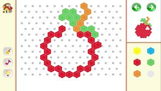 Kids mosaic art forms #2 - Детская мозаика, головоломка и форма искусства. Развития моторики.