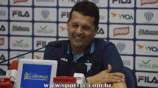 Coletiva com o técnico Claudinei Oliveira - Avaí 2x1 Luverdense - 30/08/2016