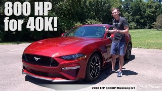 800 HP for $40,000! LFP Supercharged 2018 Mustang GT Review
