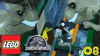 LEGO JURASSIC WORLD Gameplay Walkthrough Part 8 - "MAMA & DADDY T-REX!!!" (1080p HD PC)