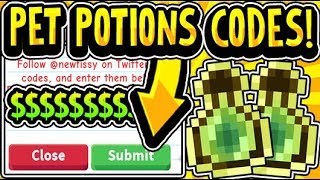 "ALL NEW ADOPT ME PET POTIONS UPDATE CODES 2020!!" Adopt Me! PET POTIONS January 2020 CODES (Roblox)