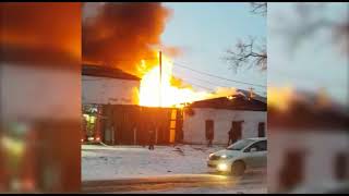 23 12 2019 Пожар в посёлке Горнореченский в Кавалеровском районе Приморского края