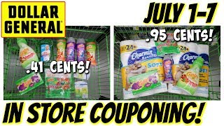 DOLLAR GENERAL IN STORE COUPONING! 7-1/7-7 | THE WEEK FOR GAIN!!