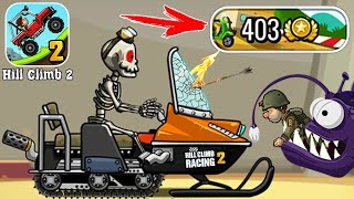 Hill Climb Racing 2 - ВИП подписка закончилась, но я забрал все НАГРАДЫ на Снегоходе прохождение.