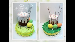 ?Пасхальный кулич из конфет?МК Анна Кохан?Композиция на Пасху?Для заказа обращайтесь ВК?