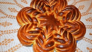 Цветок из дрожжевого теста Deutsche Untertitel.Моя идея,Meine Idee,My idea.Flower Bread.