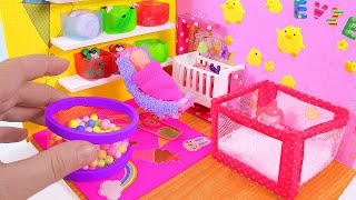 DIY Miniature Baby Playroom & Playpen, Ball Pit, Baby Potty