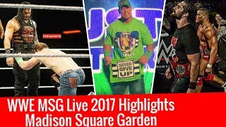 WWE Live MSG 2017 Highlights Roman Reigns Vs John Cena Madison Square Garden 26 December MSG 2017