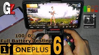 Oneplus 6 Battery Drain Test - Pubg Mobile [100~0% Full Testing]