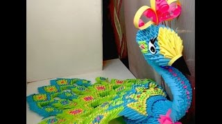 Модульное оригами. Жар-птица. Мастер-класс.