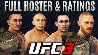 UFC 3 Full Roster and Rating Reveal: Featherweight and Lightweight Division! EA Sports UFC 3