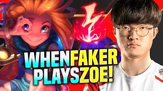 FAKER is READY for ZOE! - SKT T1 Faker Plays Zoe vs Kled Mid! | Season 2020 KR SoloQ Patch 10.2