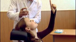 Italiano: Come misurare la pressione oculare IOP con tonometro DIATON tonometria ATTRAVERSO palpebre