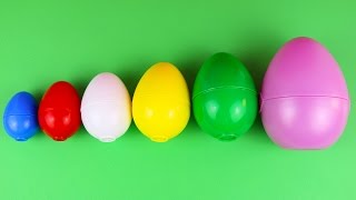 Surprise Eggs Learn Sizes from Smallest to Biggest! Opening Eggs with Toys and Fun!