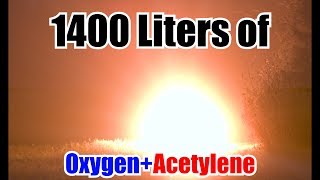 Weather Balloon Filled with Oxygen and Acetylene | HUGE EXPLOSION!!