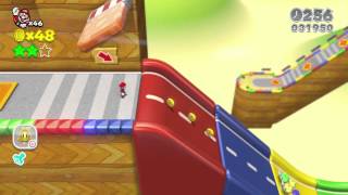 ?️ Super Mario 3D World ? 3-6 Mount Must Dash 100 % All Stars & Stamp Racing Walkthrough