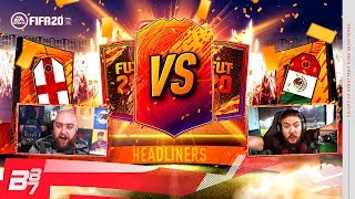 2 HEADLINERS PACKED! PACK CHALLENGE VS CASTRO1021!  | FIFA 20 ULTIMATE TEAM