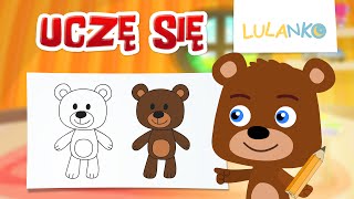 Jak narysować misia? NAUKA RYSOWANIA DLA DZIECI. Rysuj z Niedźwiadkiem
