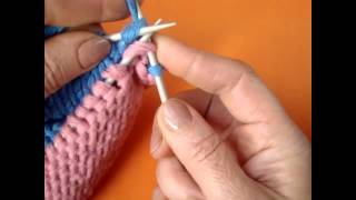Knitting bind off Закрытие петель тремя спицами Урок вязания 63