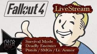 Fallout 4 | Survival Mode | Deadly Enemies, Light Armor, Pistols ''n SMGs | XBox One