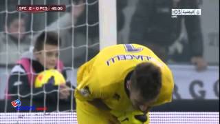 اهداف مباراة بيسكارا 3-0 سبيزيا كأس إيطاليا 2013 (2013/12/3) تعليق علي لفتة [HD]
