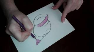 Рисуем ракушку Как нарисовать милые рисунки