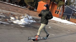 GENNADY GOLOVKIN RUNNING LIKE ROCKY BALBOA IN BIG BEAR MOUNTAINS TRAINING FOR CANELO REMATCH