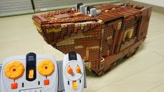 LEGO UCS Star Wars 75059 RC Motorized Sandcrawler Review by 뿡대디