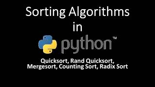 Code Quickie: 6 Sorting Algorithms in Python