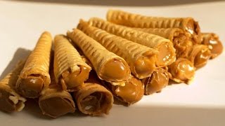 Вафельные трубочки. Рецепт трубочек со сгущенкой
