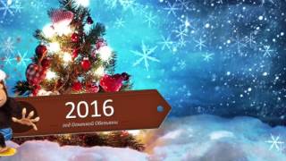 Фон для видеомонтажа С Новым Годом 2016 HD Video Background