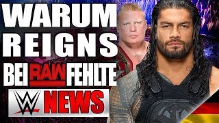 Warum Roman Reigns bei RAW fehlte, Nächstes Match für Brock Lesnar | WWE NEWS 39/2018