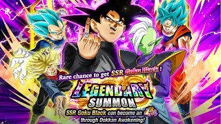 770 STONES! DOUBLE LR PULL?! LR BLACK & ZAMASU BANNER [GLOBAL] MANY SSR PULLS | DBZ Dokkan Battle