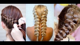 Плетение французской косы наоборот