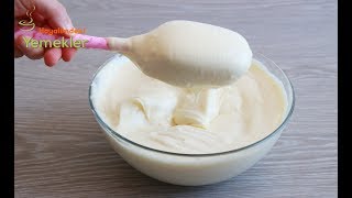 BU PASTACI KREMASINI BÜTÜN PASTALARDA KULLANABİLİRSİNİZ  ✅ PASTACI KREMASI TARİFİ ?PASTA KREMASI