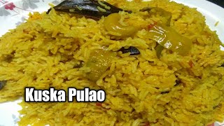 కుష్క రైస్/Khuska/How to make Kuska Pulao Recipe in Telugu by Bhagyamma foods