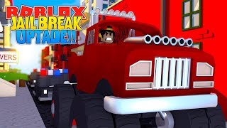 ROBLOX - JAIL BREAK EPIC UPDATE... MONSTER TRUCKS & FERRARIS!!