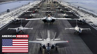Russian Surprised • ???????? USAF F-22 Raptor • F-35 Lightning II • F-16 • F/A-18 Take off Simultaneously